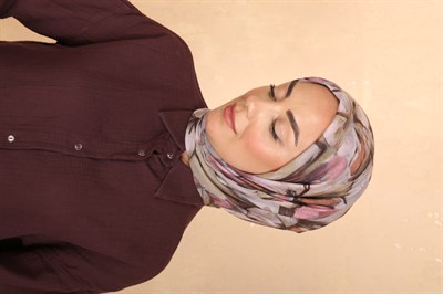 Locella Pamuk Vual Eşarp Toz Pembe