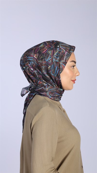 Locella Pamuk Vual Eşarp Siyah