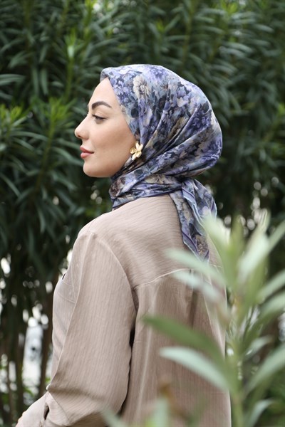 Locella Pamuk Vual Eşarp Mor