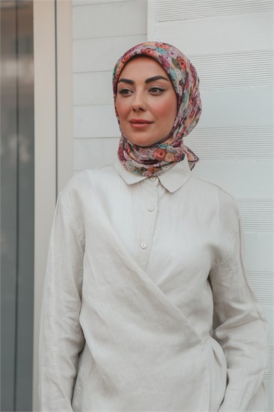 Locella Pamuk Vual Eşarp-Kahve