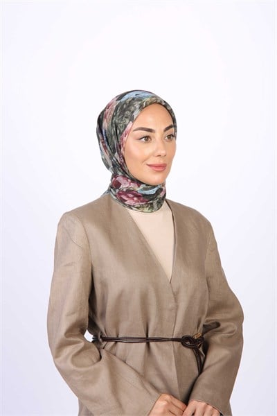 Locella Pamuk Vual Eşarp-Yeşil