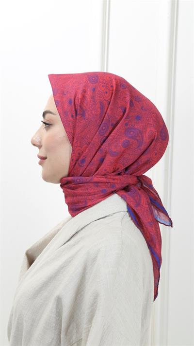Locella Pamuk Vual Eşarp Canlı Fuşya-24