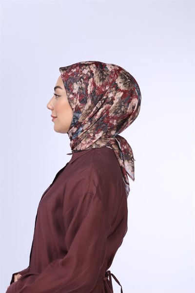 Locella Pamuk Vual Eşarp Bordo
