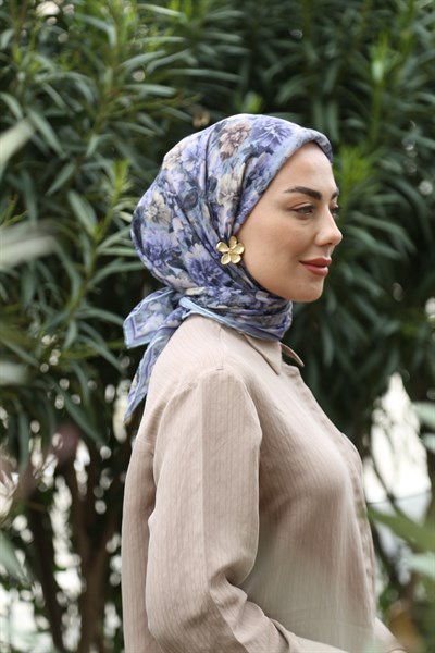 Locella Pamuk Vual Eşarp Mor