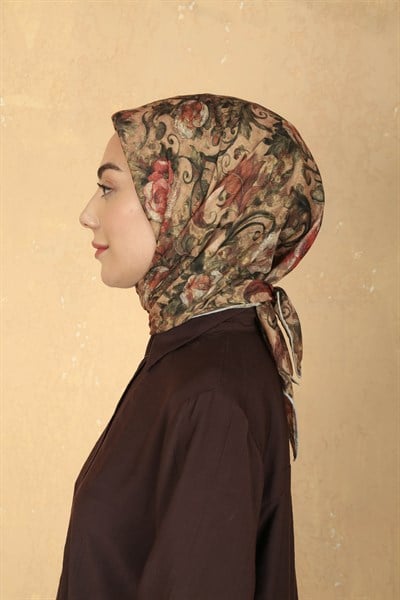 Locella Pamuk Vual Eşarp Taba