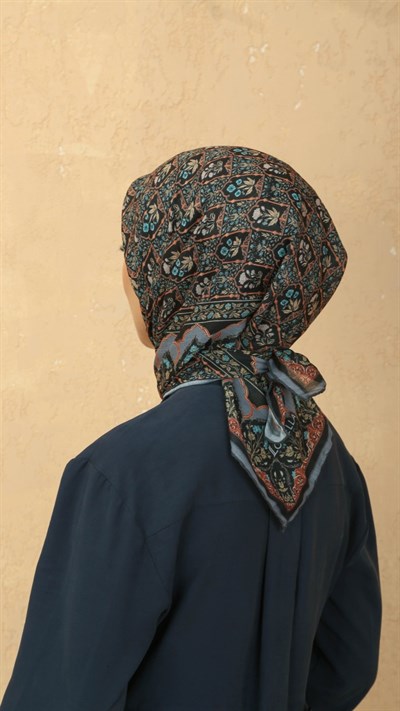 Locella Pamuk Vual Eşarp Siyah