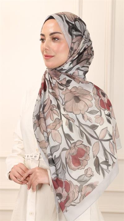 Desenli Pamuk Vual Şal Taş-6