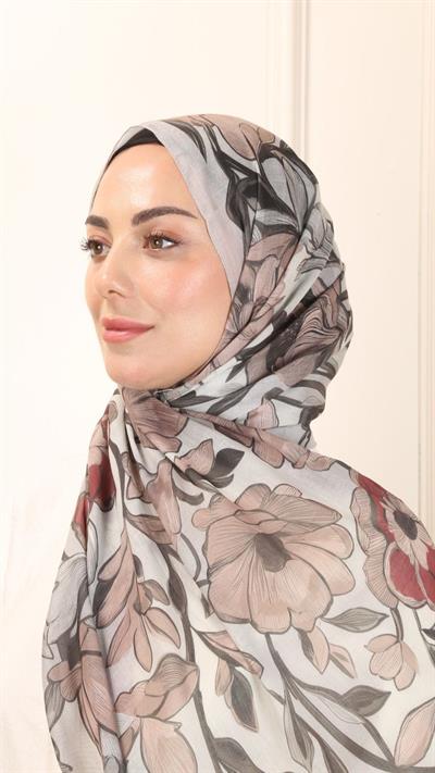 Desenli Pamuk Vual Şal Taş-6