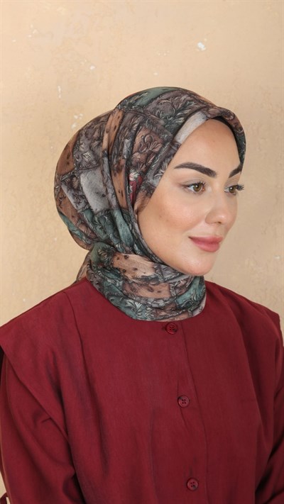 Locella Soft Pamuk Eşarp Taba