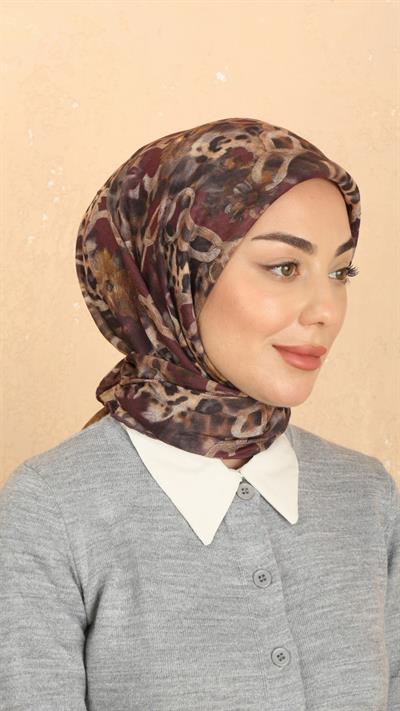 Locella Soft Pamuk Eşarp Bordo