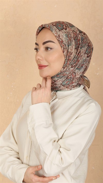 Locella Soft Pamuk Eşarp Vizon