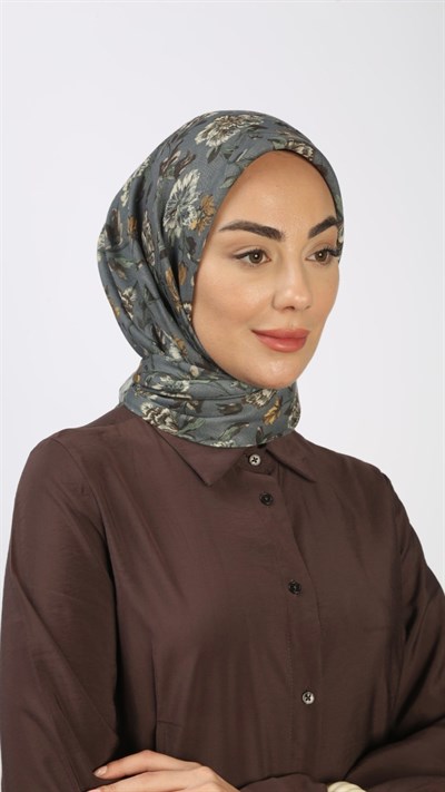 Locella Soft Pamuk Eşarp Gri