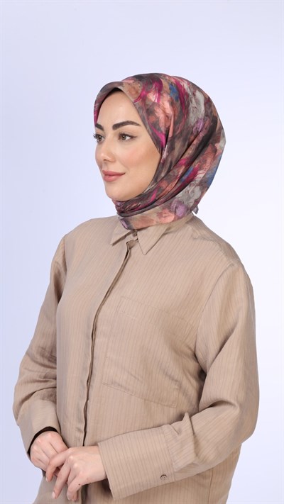 Locella Soft Pamuk Eşarp Kakao
