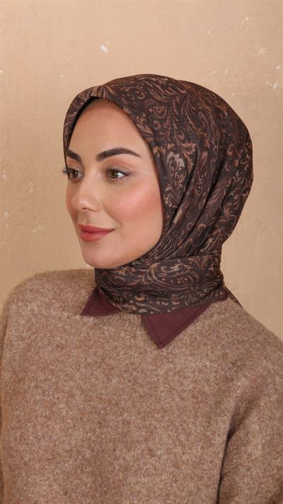 Locella Soft Pamuk Eşarp Kahve