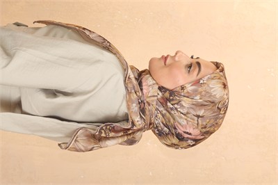 Locella Soft Pamuk Eşarp Vizon Kahve