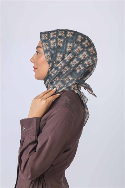 Locella Soft Pamuk Eşarp Koyu Yeşil