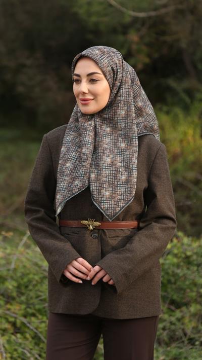 Locella Soft Pamuk Eşarp Gri