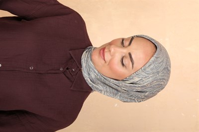 Locella Soft Pamuk Eşarp Gri