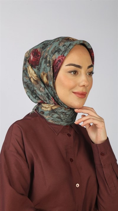 Locella Soft Pamuk Eşarp Mint Yeşili