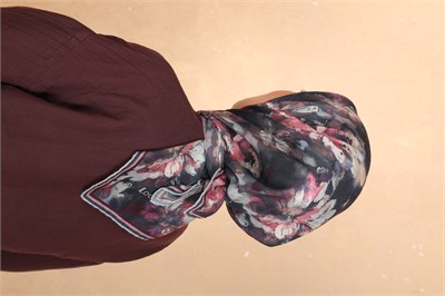 Locella Soft Pamuk Eşarp-Petrol Mavisi