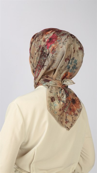 Locella Soft Pamuk Eşarp Krem