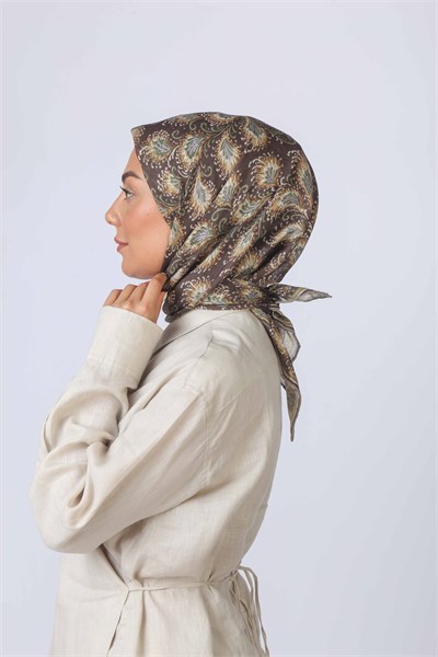 Locella Soft Pamuk Eşarp Kahve
