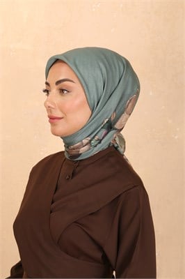 Locella Soft Pamuk Eşarp-Ihlamur Yeşili