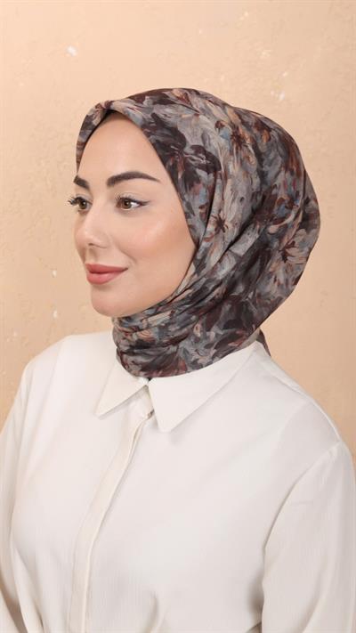 Locella Soft Pamuk Eşarp Gri