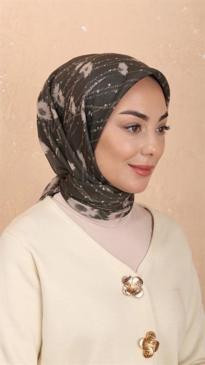 Locella Soft Pamuk Eşarp Yeşil