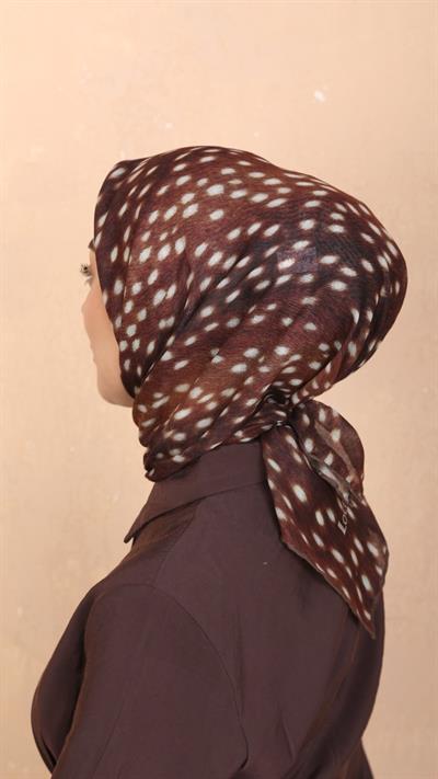 Locella Soft Pamuk Eşarp Ceylan Desen