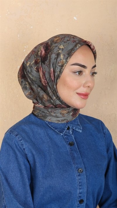 Locella Soft Pamuk Eşarp Küllü Gri