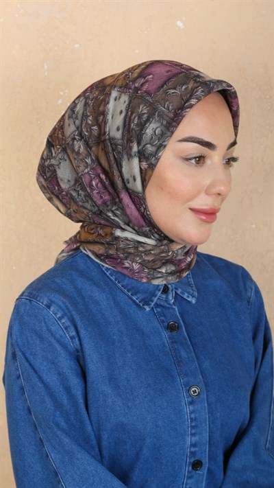 Locella Soft Pamuk Eşarp Kahve