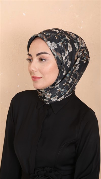 Locella Soft Pamuk Eşarp Siyah