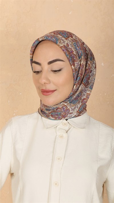 Locella Soft Pamuk Eşarp Krem