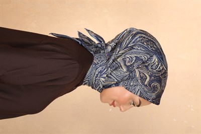 Locella Soft Pamuk Eşarp Lacivert
