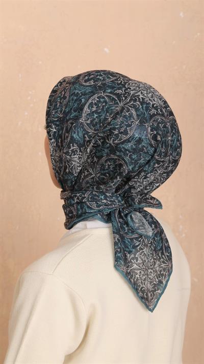 Locella Soft Pamuk Eşarp Zümrüt