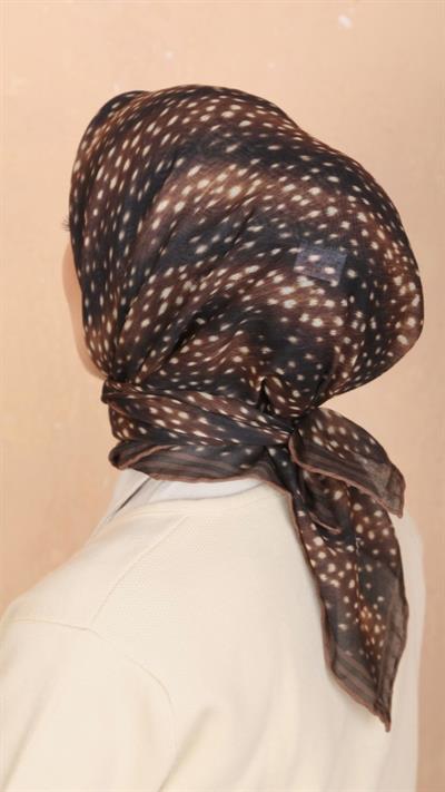 Locella Soft Pamuk Eşarp Ceylan Desen