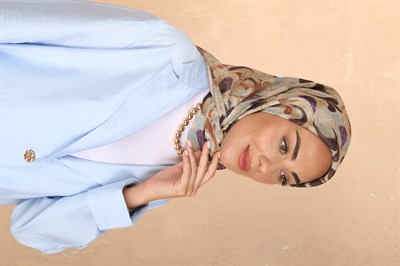 Locella Soft Pamuk Eşarp Krem