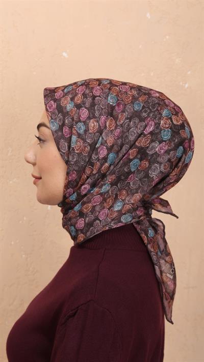 Locella Soft Pamuk Eşarp Kakao