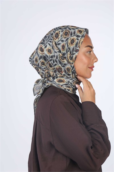 Locella Soft Pamuk Eşarp Gri