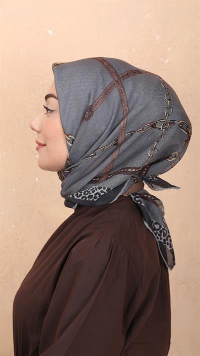 Locella Soft Pamuk Eşarp Açık Gri