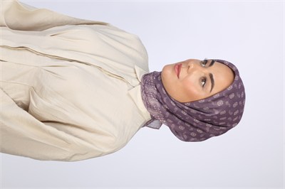 Locella Soft Pamuk Eşarp Mor