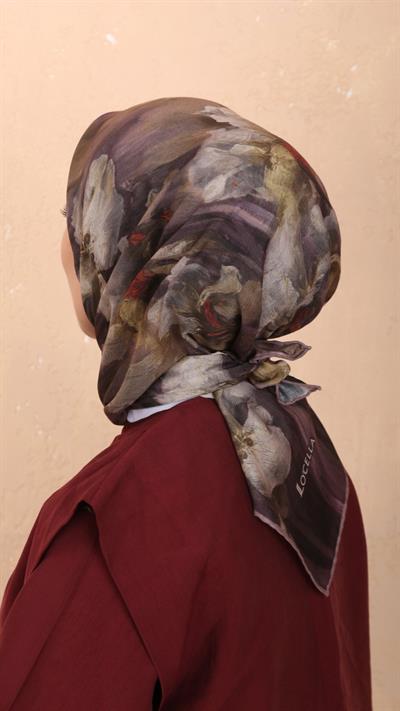 Locella Soft Pamuk Eşarp Kakao