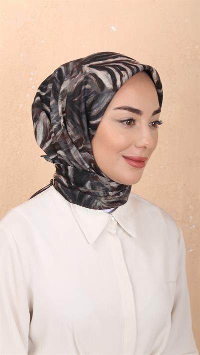 Locella Soft Pamuk Eşarp Siyah