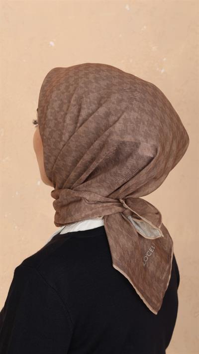 Locella Soft Pamuk Eşarp Karamel