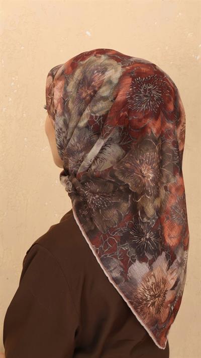 Locella Soft Pamuk Eşarp Taba