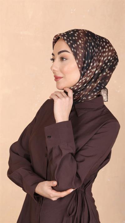 Locella Soft Pamuk Eşarp Ceylan Desen