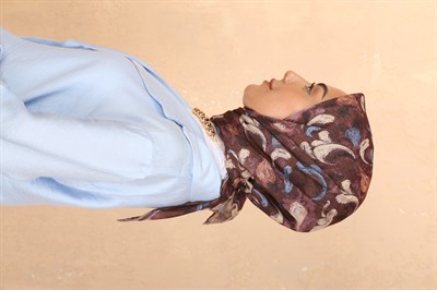 Locella Soft Pamuk Eşarp Mürdüm