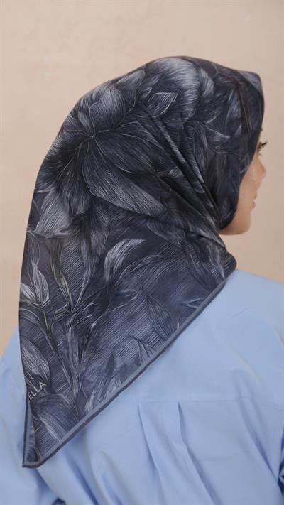 Locella Soft Pamuk Eşarp Antrasit-2