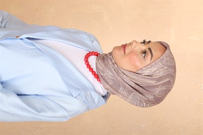 Locella Soft Pamuk Eşarp Gül Kurusu